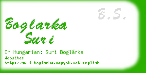 boglarka suri business card
